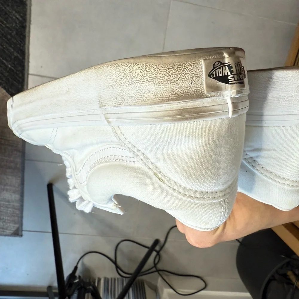 Vans All-White Low-Top Sneakers